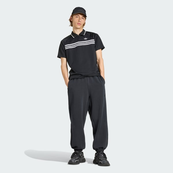 Noir POLO CHEST STRIPES SLIM