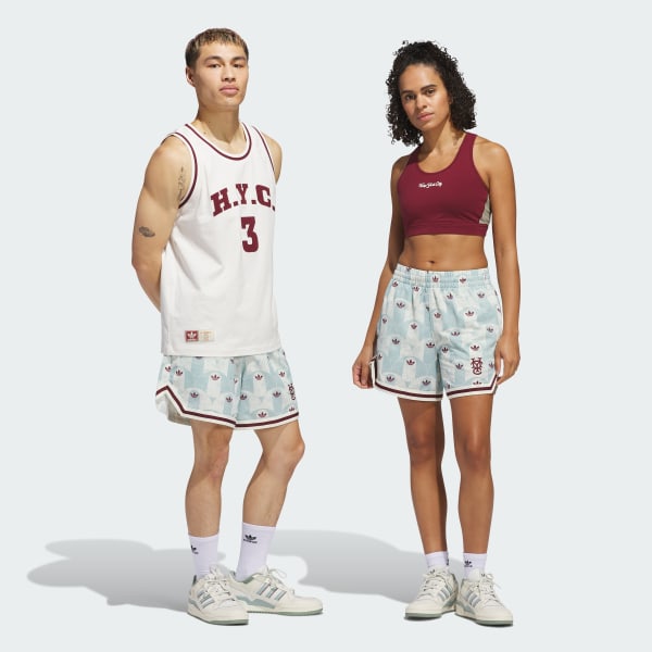 Beige Shorts Estampado HYC Unisex