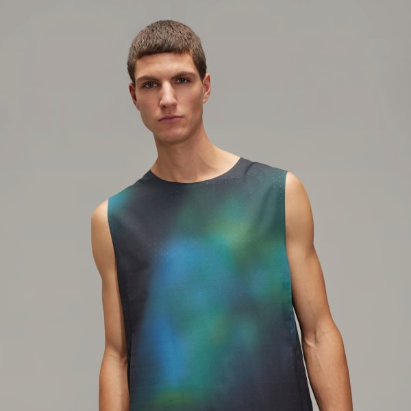 adidas Y-3 Allover Print Running Tank Top - Multicolor