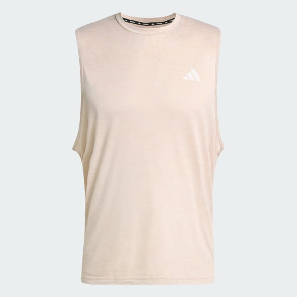 Beige Playera Sin Mangas adi365 Soft Touch