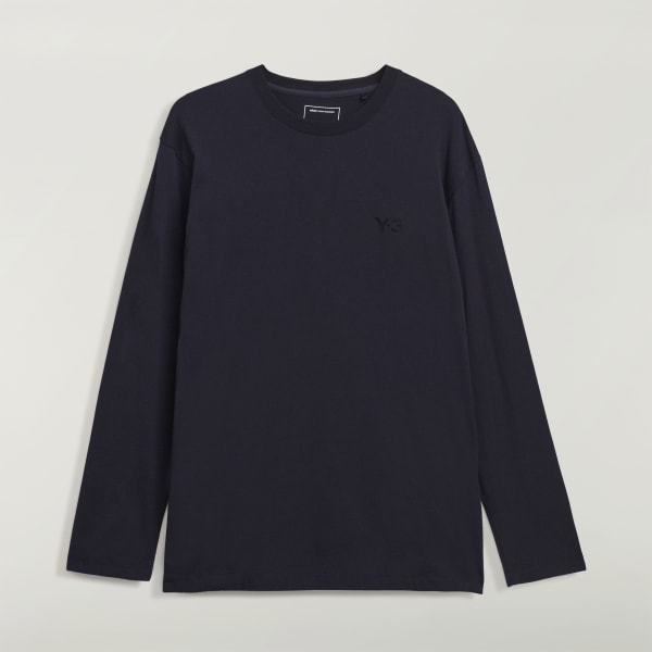 adidas Y-3 LOGO LONG SLEEVE TEE - Black | Free Shipping with adiClub