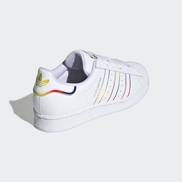 White Superstar Shoes LWU20