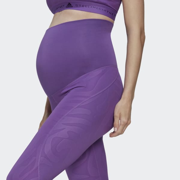 Fioletowy adidas by Stella McCartney Maternity Yoga Tights C1009