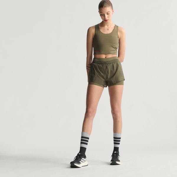 Vert Short de running 2 en 1 Adi365 H.Koumori