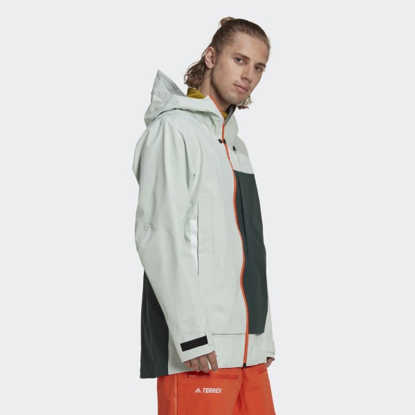 Zielony TERREX MYSHELTER 3 LAYER GORE TEX SNOW JACKET WR718