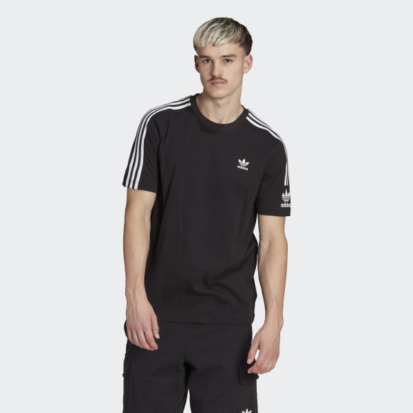 Adidas originals 3 cheap stripe trefoil t-shirt