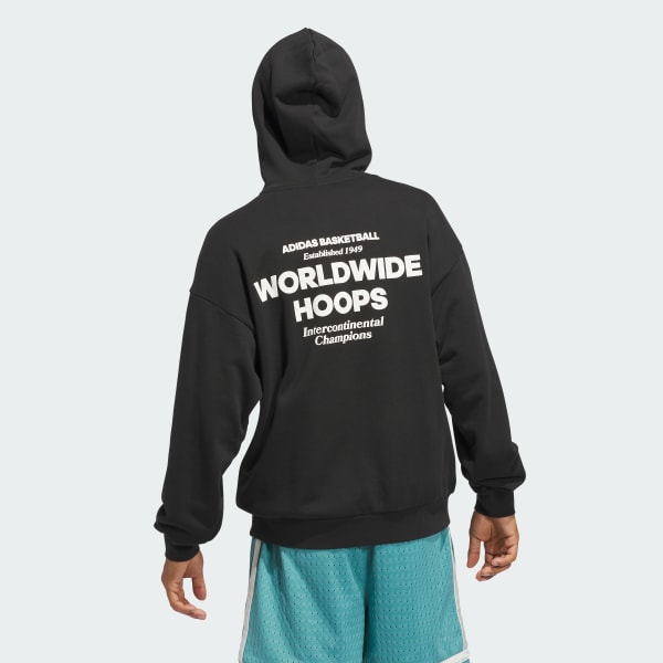 Czerń Bluza z kapturem Adi Sport Design Athlete GFX