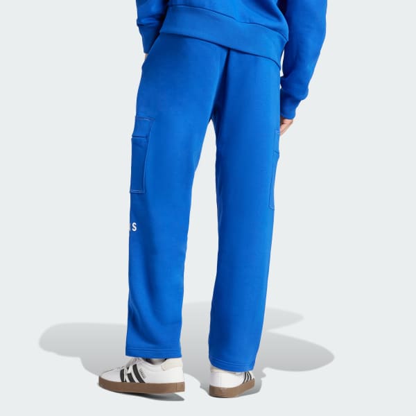 Blue ALL SZN Fleece Graphic Loose Cargo Pants