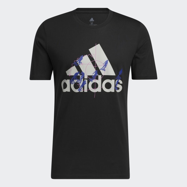 Black Motion Badge of Sport Graphic Tee LOG81