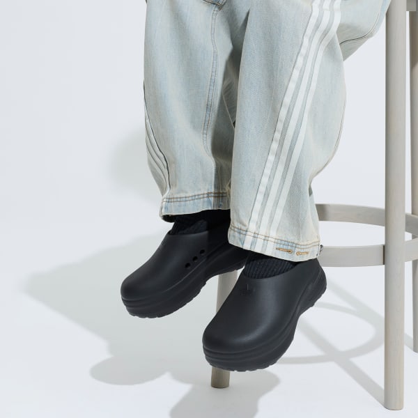 ブラック Adifom スタンスミス ミュール / Adifom Stan Smith Mule