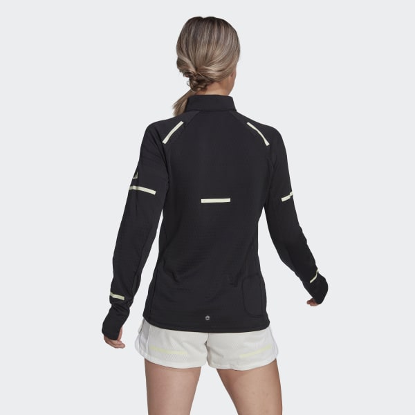 Sort X-City Reflect at Night Long-Sleeve Running trøje