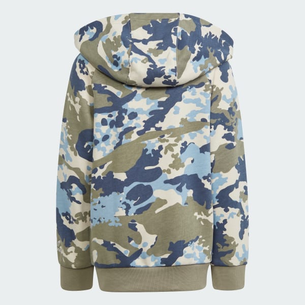 Yesil Camo Kapüşonlu Eşofman Takımı