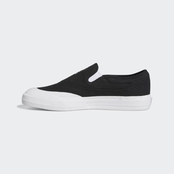 adidas matchcourt slip on all black