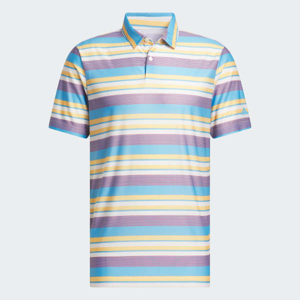 Yellow Ultimate365 HEAT.RDY Stripe Polo Shirt