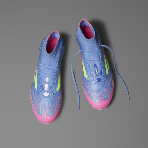 adidas F50 Elite Mid-Cut Firm Ground Cleats - Blue | Free Shipping