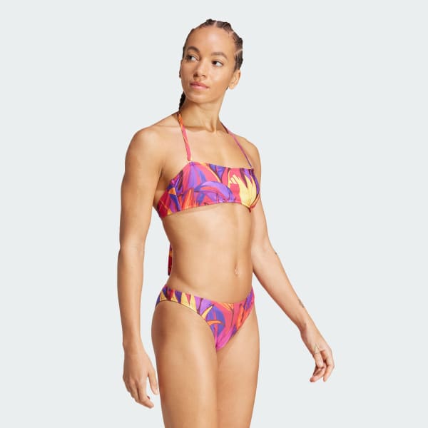 Pink adidas x FARM Neckholder Bikini Set