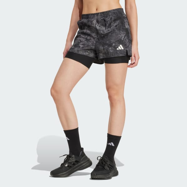 Grau Own The Run Spray Dye 2-In-1 Shorts