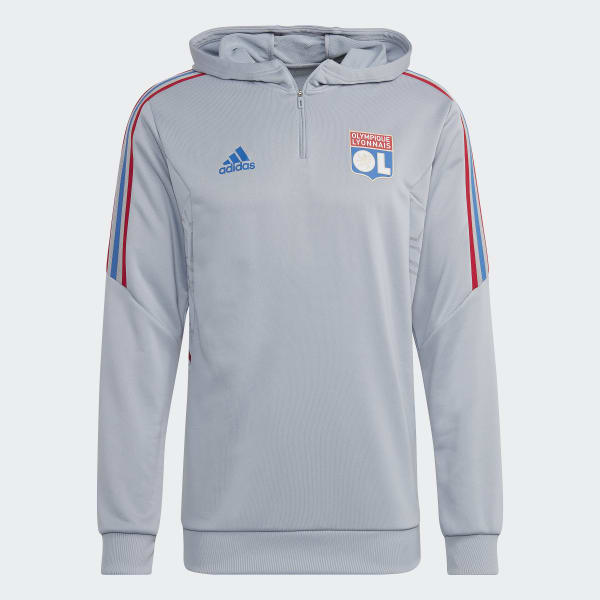 Szary Olympique Lyonnais Condivo 22 Hoodie