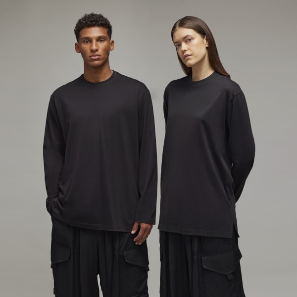 adidas Y-3 Graphic Long Sleeve Tee - Black | adidas Türkiye