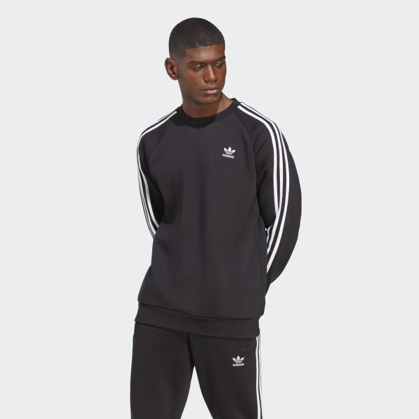 Ademen Erge, ernstige chocola adidas Adicolor Classics 3-Stripes Crew Sweatshirt - Black | adidas Canada