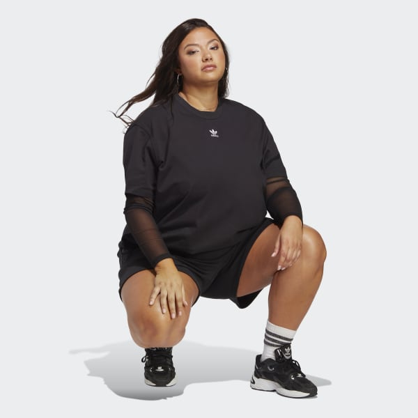 adidas Adicolor Essentials Tee (Plus Size) - Black | Women\'s Lifestyle |  adidas US