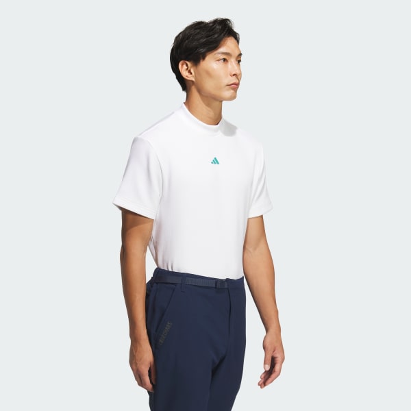 ホワイト 【ゴルフ】コードカオス モックネック半袖シャツ