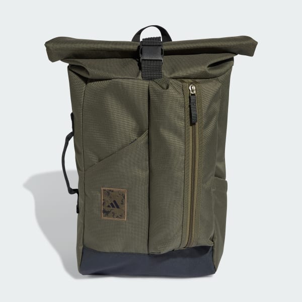 Green adidas Utility Backpack Roll Top