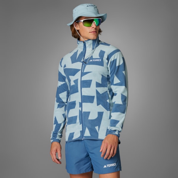 grijs Terrex Multi Printed Fleece Ritsjack