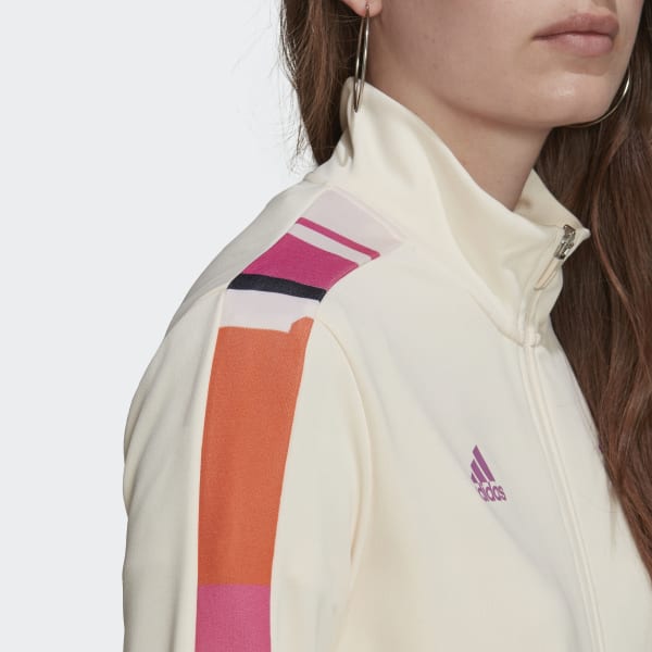 Beige adidas Tiro x Thebe Magugu Trainingsjack QB622