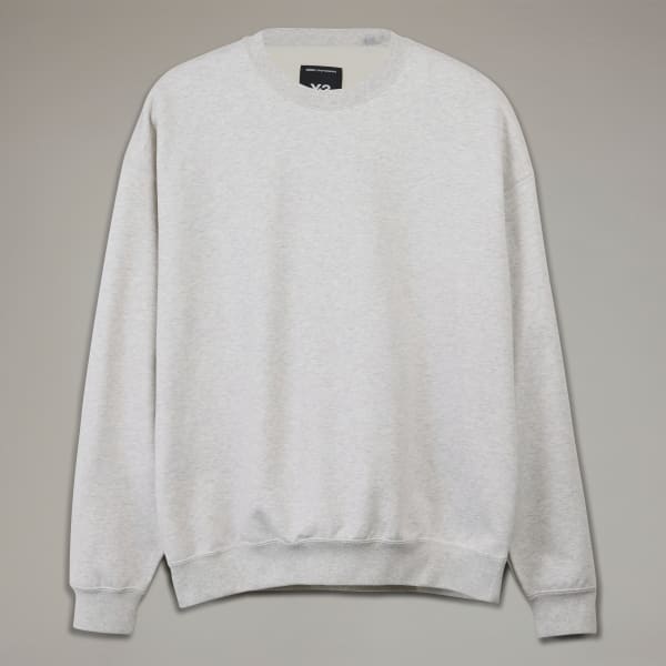 adidas Y 3 Brushed Terry Crew Sweatshirt Grey Free Shipping with adiClub adidas US