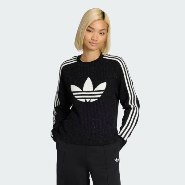 cerná ADIDAS ORIGINALS KNIT CREW Sweatshirt
