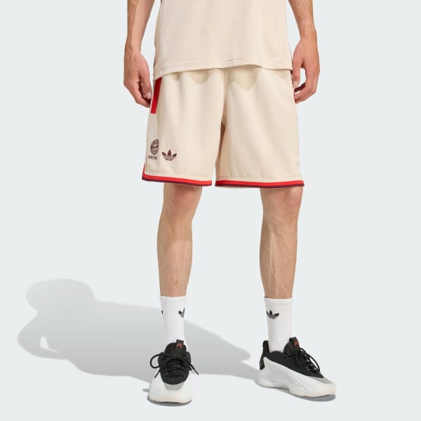 Beige Bayern München Basketball Bortashorts