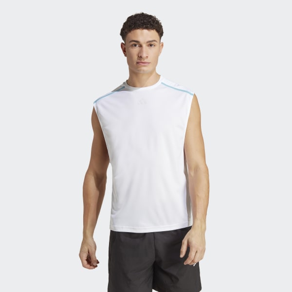Hvid Workout Base Sleeveless T-shirt