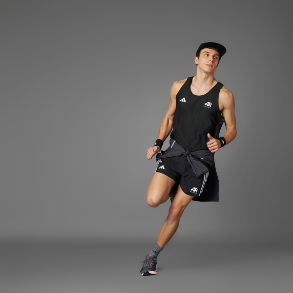 สีดำ เสื้อกล้าม Runners CLIMACOOL