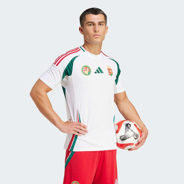 Blanc Maillot Extérieur Hongrie 24