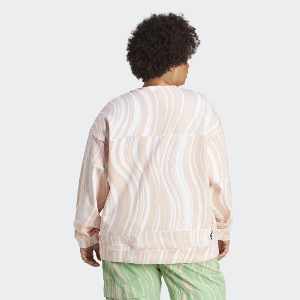 Rosa adidas by Stella McCartney Graphic Sweatshirt – Große Größen