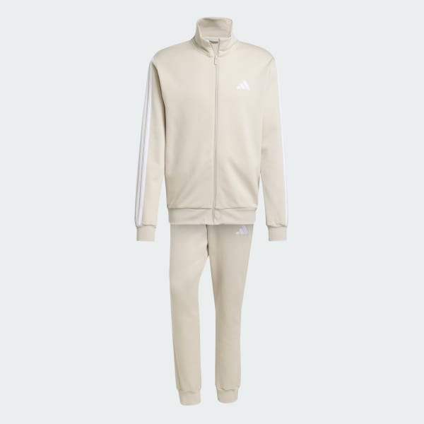 bézová Tepláková súprava Sportswear Basic 3-Stripes Fleece