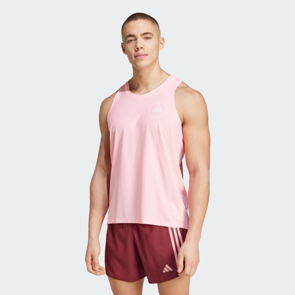 Pink Own the Run Runners Tank Top