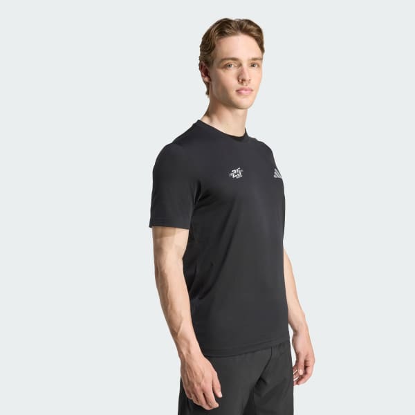 Black Tennis Graphic Tee