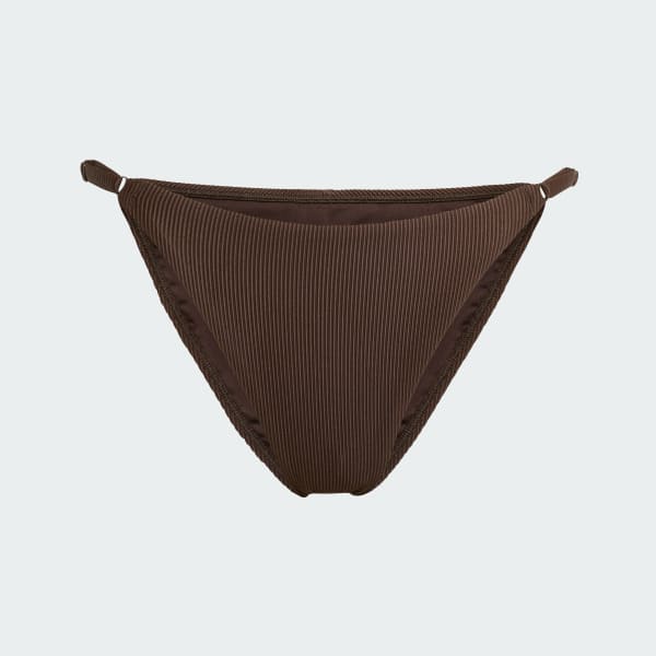 Brun Iconisea-bikiniunderdel i ribmateriale