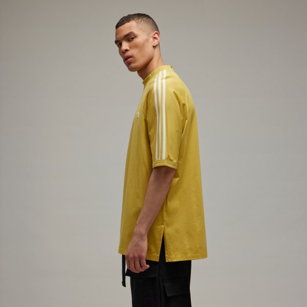 Yellow Y-3 3-Stripes Short Sleeve Tee
