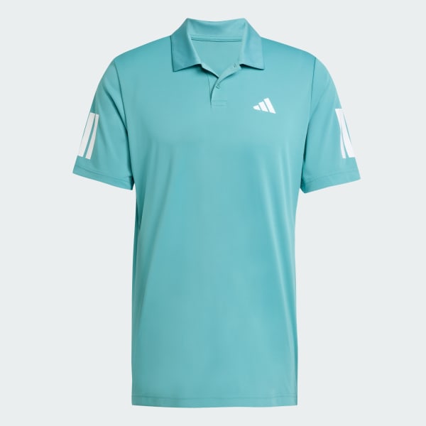 adidas Club Tennis 3-Stripes Polo Shirt - Turquoise | Free