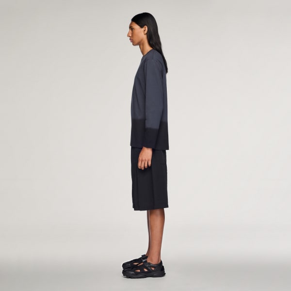 グレー Y-3 DIPPED LONG SLEEVE TEE