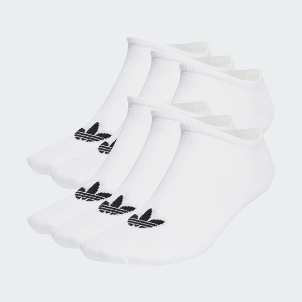 White Trefoil Liner Socks 6 Pairs