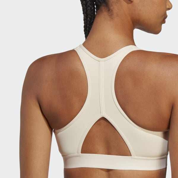 Beige Sports Club Medium-Support Sport-BH