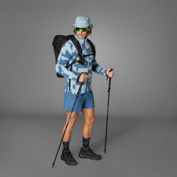 Grau Terrex Multi Printed Fleecejacke