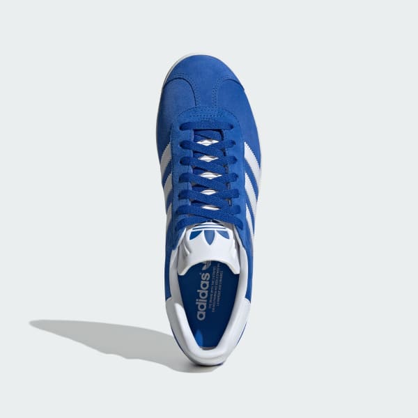 Mens blue adidas gazelle trainers shop
