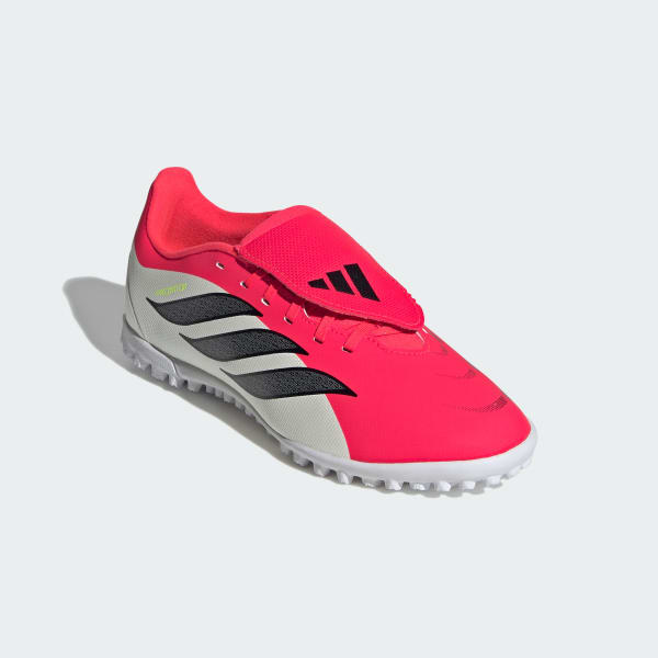 Rouge Chaussure de football languette rabattue PREDATOR CLUB Turf Enfants