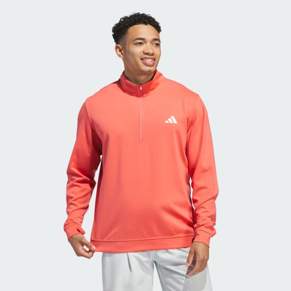 Red Elevated 1/4-Zip Pullover