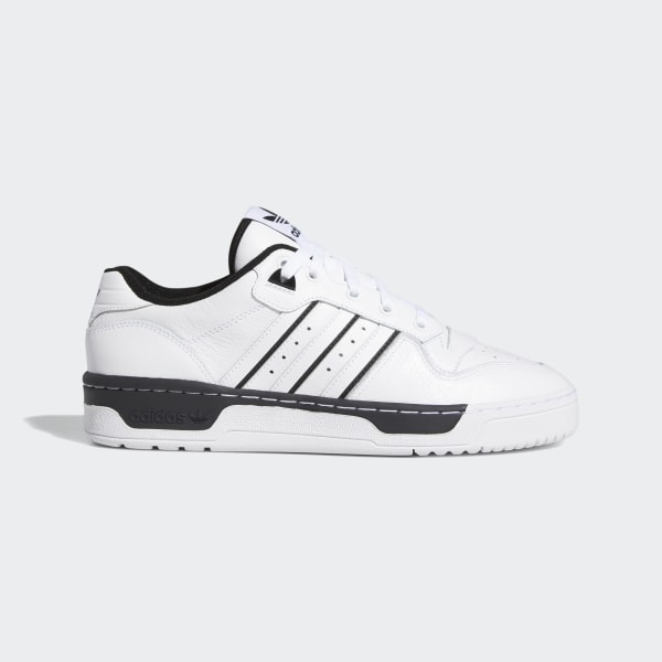 adidas originals rivalry low trainers in triple white